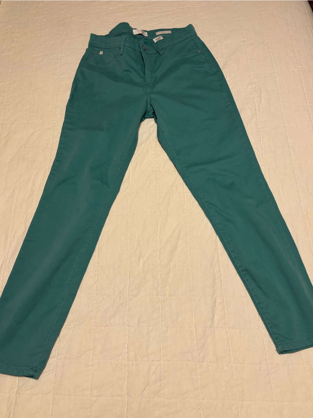 Green Stretch Skinny Jeans